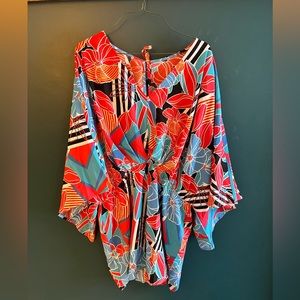 Tropical Print Romper